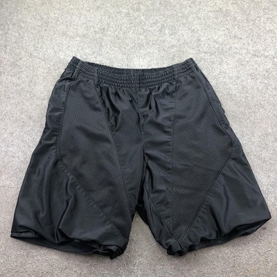 Vintage Nike Shorts Mens XL Black Dazzle Shinny Mesh 11 Inch Basketball Pockets