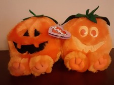 Puffkins Gourdy and Jack the Pumpkin Halloween Plush Swibco 1994