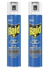2 x Fly Wasp Killer Rapid Action Spray Can 300ml