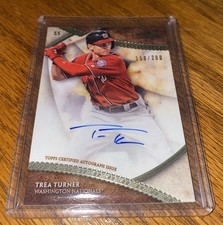 💎 2017 Topps Baseball TIER ONE Auto - Trea Turner /200 Nationals Phillies MLB