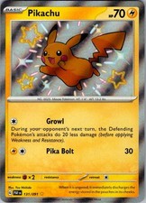 Pikachu 131/091 Shiny Rare Paldean Fates Pokemon Holo Near Mint Yuu Nishida on eBay