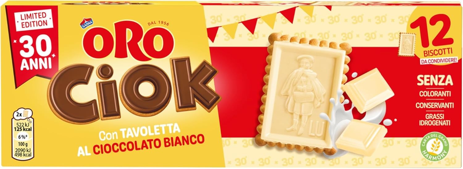 Mondelez Oro Ciok Galletas Con Tableta De Chocolate Blanco 150 g Limited Edition