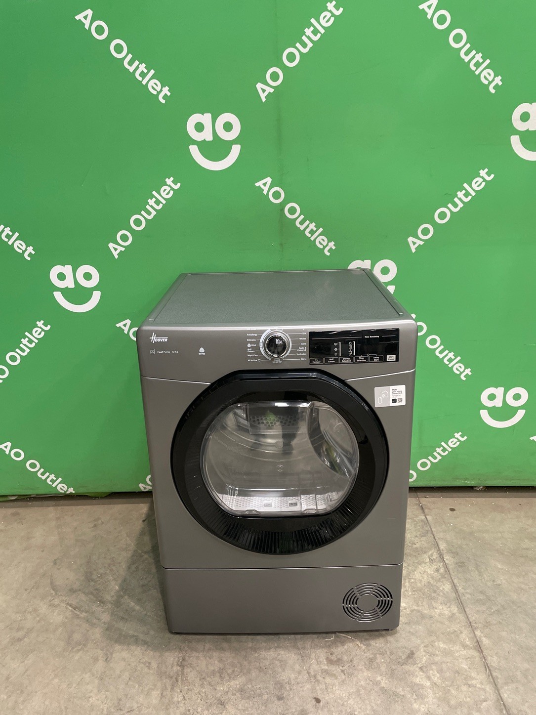 Hoover H-DRY 350 Heat Pump Tumble Dryer 10kg WiFi - HRE H10N2TBER-80 #LF120951