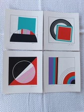 CARMI  EUGENIO   4 SERIGRAFIE  RARISSIME  TUTTE FIRMATE E NUMERATE DALL'ARTISTA.