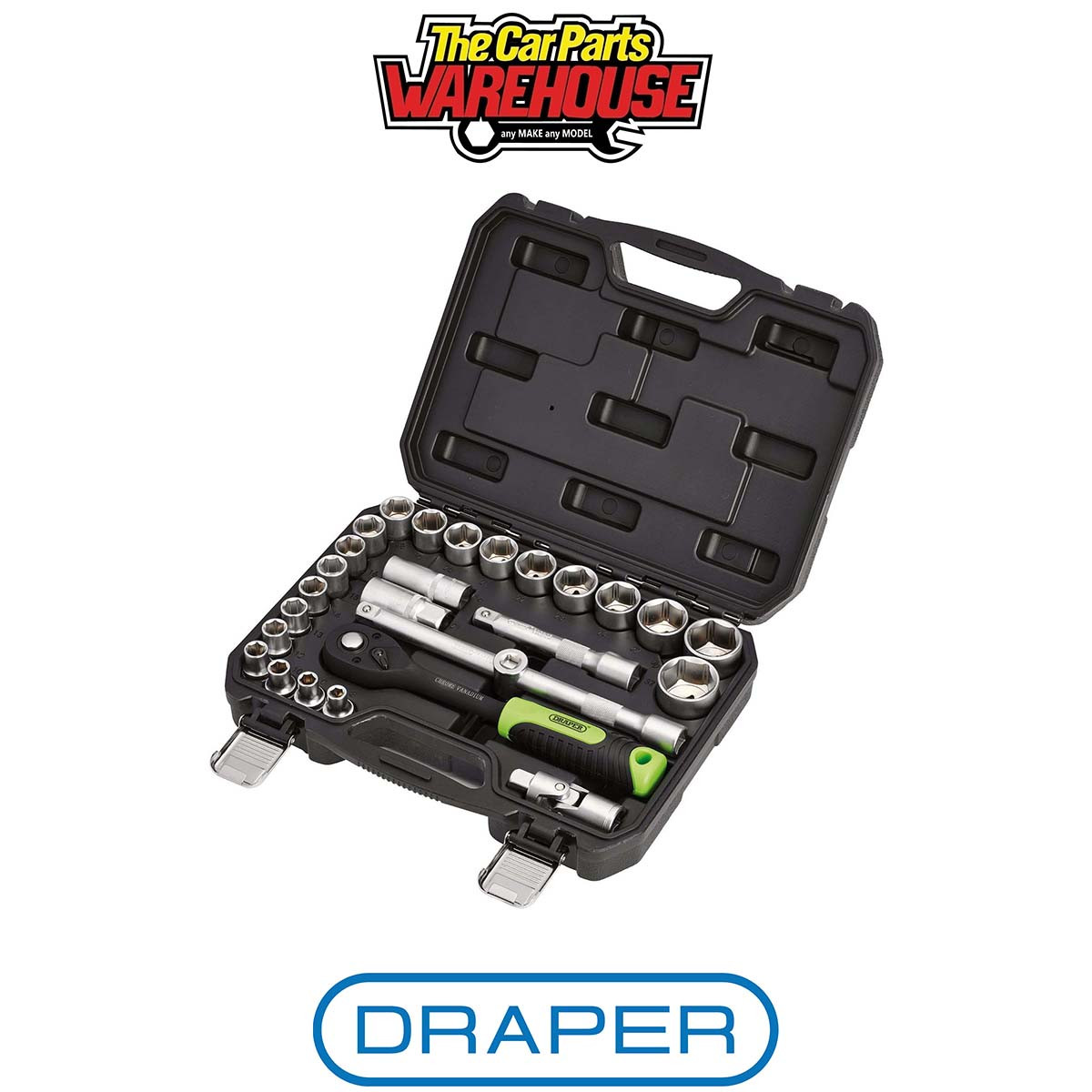 Draper HI TORQ 27 Piece 1/2" Drive Hexagon Socket Set 1/2" - Image 2