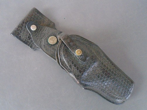 Vintage HOYT Front Break Swivel RH Duty Holster ~ stamped (357 HP 6 Stacy Jones)