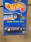 Hot Wheels 1991 #207 Vector Avtech WX-3 Purple Mattel Diecast 1:64 Scale Vintage