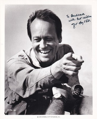 George Roy Hill  Originalautogramm auf Großfoto ''Regisseur''