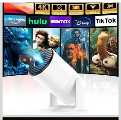 Android 4K 1280*720P Wifi 180° Bluetooth Cinema Portable Projetor Home Theater