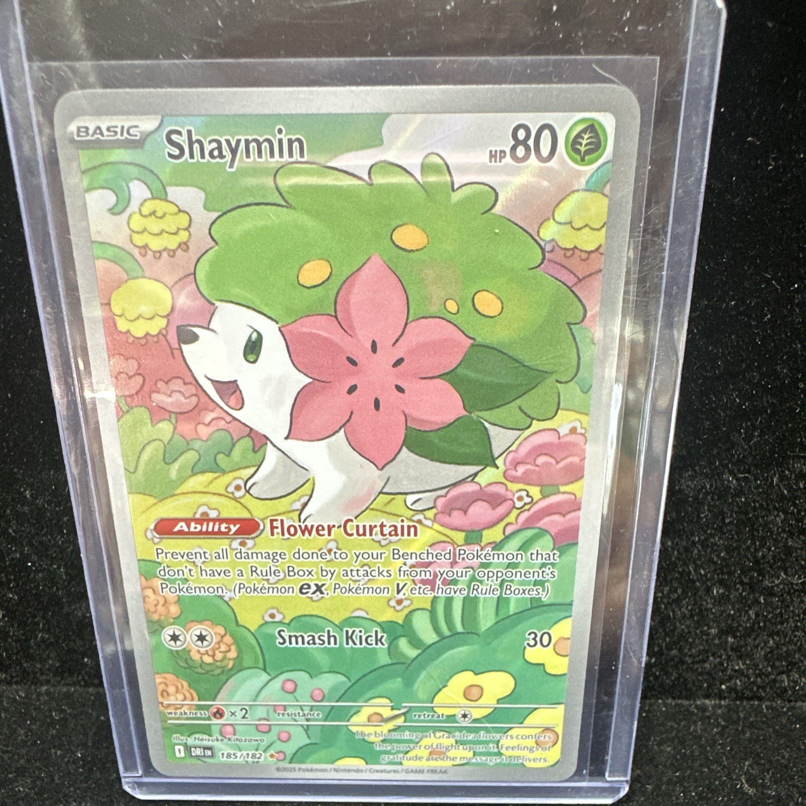 Pokemon TCG Shaymin 185/182 SV10 Destined Rivals Secret Rare Holo Eng 80HP Basic