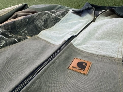 Carhartt Reworked Realtree Canvas Lined Jacket Large Custom image 2
