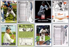 Dee Strange-Gordon 4 Card Lot - Dodgers / Marlins / Mariners