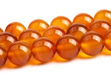Natural Orange Brown Carnelian Beads Grade AAA Round Loose Beads 4/6/8/10MM