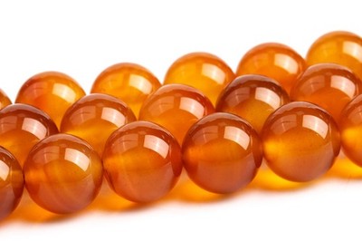 Natural Orange Brown Carnelian Beads Grade AAA Round Loose Beads 4/6/8/10MM