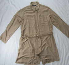 F&F - Sze 20 - Coffee - Belted Shirt Dress Bust - 45" Hip 47" Length 38"