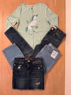Levi's, Joes, Cat & Jack, Jumping Beans Girls Clothing Lot of 4 Size 10