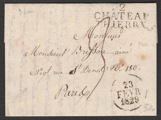 LAC Château Thierry / Paris 1829