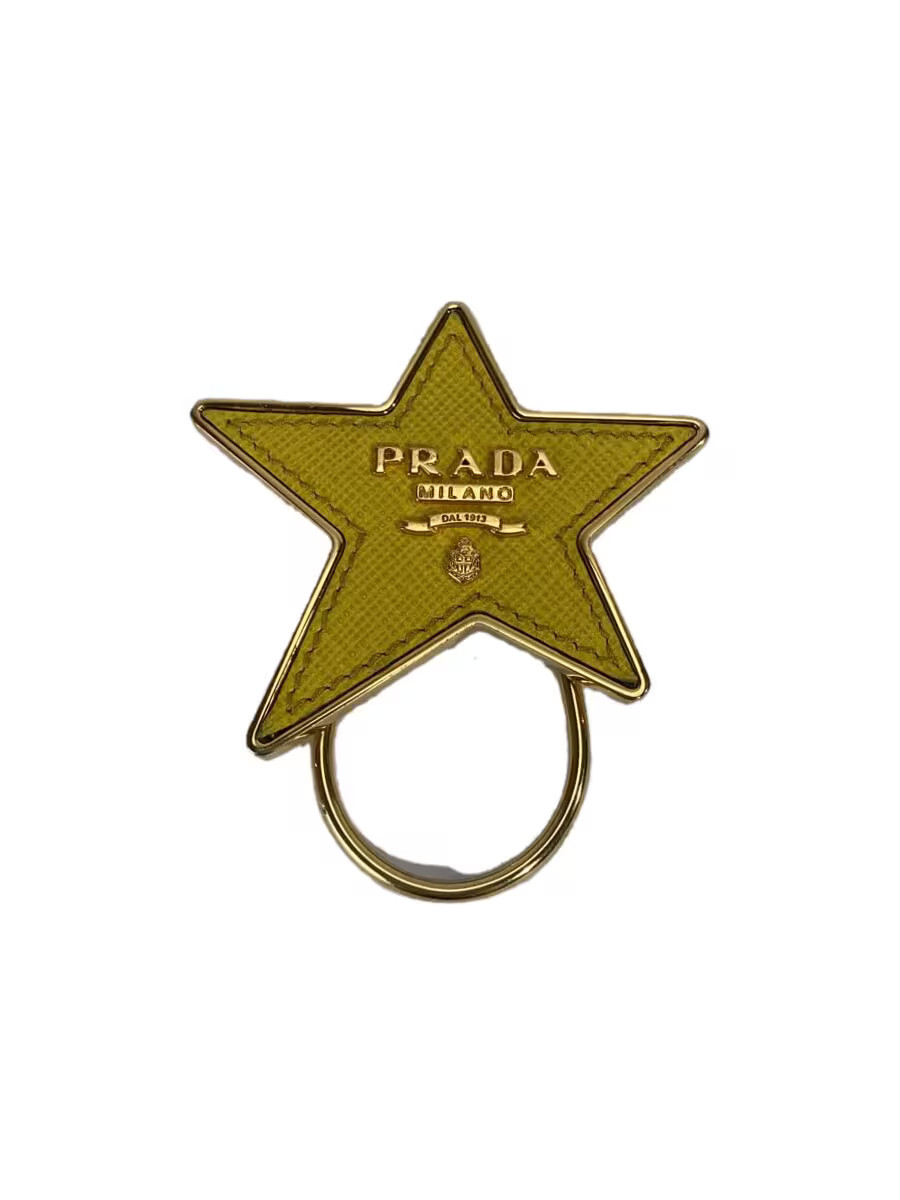 PRADA Keychain YLW Women's