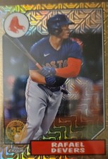 2022 Topps Series 1 - 1987 Topps Chrome Silver Pack Series 1 Mojo Rafael Devers