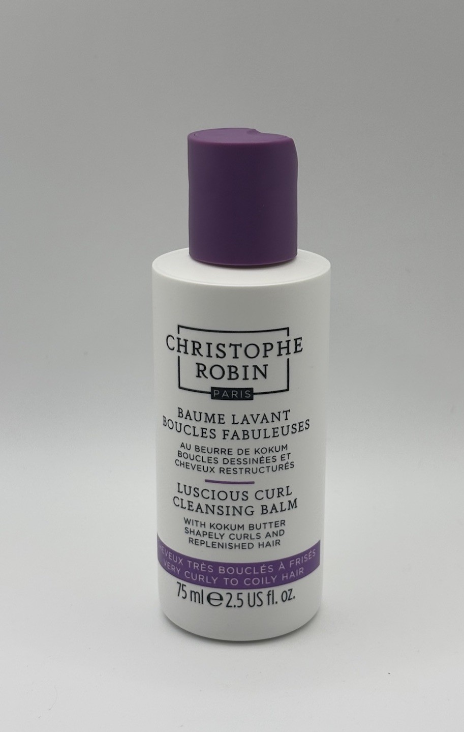NEW Christophe Robin Luscious Curl Cleansing Balm Travel Size 75ml/2.5oz AUThNTC