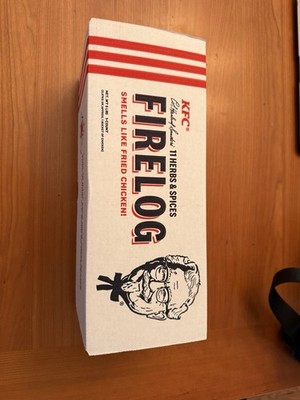 KFC Firelog 11 Herbs And Spices Limited Edition Log Brand New Sealed Package