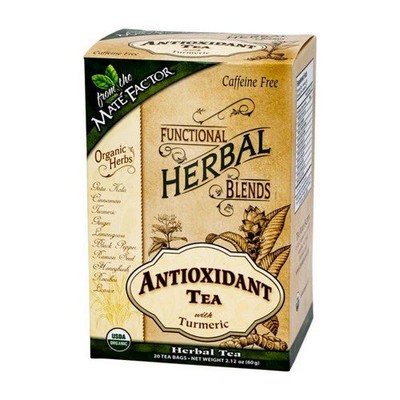 Antioxidant Tea with Turmeric 20 Bags By The Mate Factor