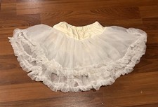 Double Layer Tutu Size L/XL Womens Costume Petticoat Cosplay White