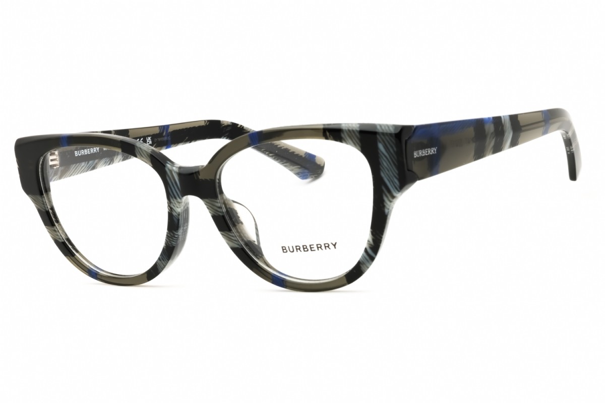 NEW Burberry BE2421F 4147 Check Lichen 53mm Eyeglasses
