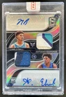 2020-21 Spectra Anthony Edwards LaMelo Ball, EX Rookie Dual Patch Auto RC #/25
