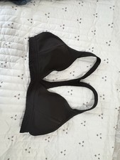 Black Racerback Wireless Pullover Bralette Bra for Women