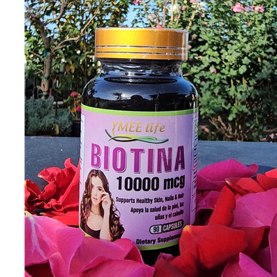 YMEE life Biotin 10000 mcg 90 Capsules Hair Skin Nail Health Supplement