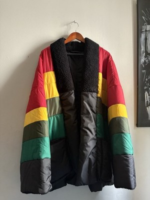 Kapital Kesa Rasta Kimino Sherpa Trim Multicolor Men