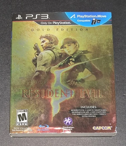 New ListingResident Evil 5 Gold Edition With Slipcover PS3 Complete CIB