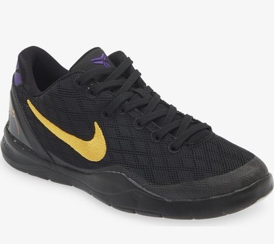 Nike Kids Kobe 8 Basketball Shoes Sneakers NEW NIB Black Gold FN0267-002 Sz 11