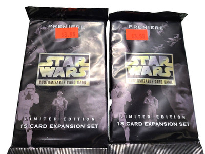 Star Wars Customizable Card Game Limited Edition (2) Unopened Packs