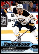 2016-17 Upper Deck Young Guns Justin Bailey ROOKIE- Rookie Buffalo Sabres #246