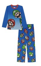 Mario Bros Long Sleeve Top and Pants Pajama Set, 2-Piece, Size XS 4/5 