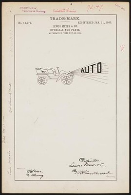 Photo:[ Lewis Meier & Co. for Auto brand Overalls and Pants]