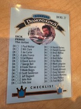 1992 Donruss Diamond Kings Dick Perez Checklist #DK-27