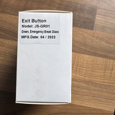 Emergency Break Glass Door Release Surface Mount Single Pole Green