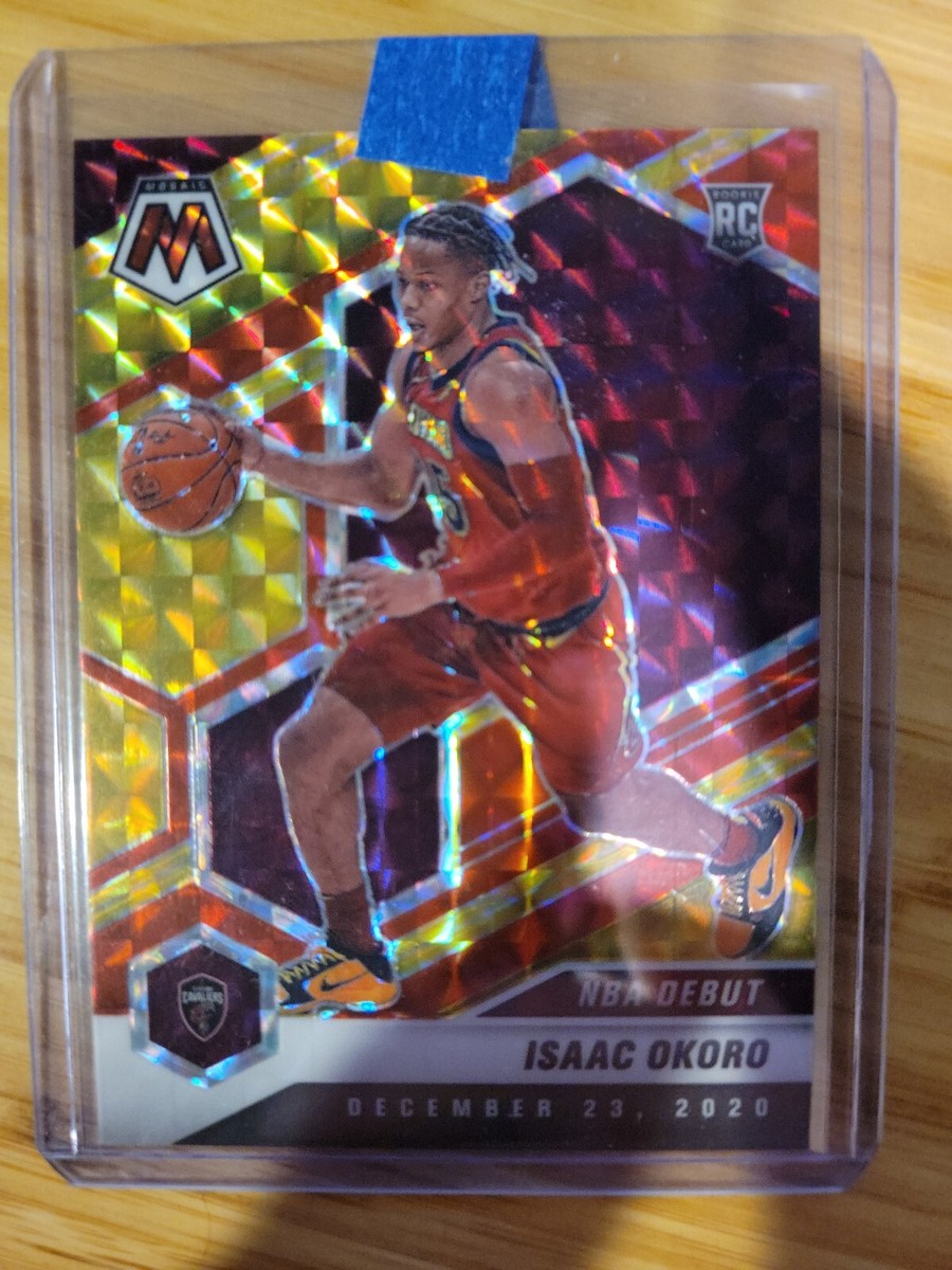 としんこ 2020-21 Panini Mosaic /88 Isaac Okoro Red & Yellow Fusion #271 RC