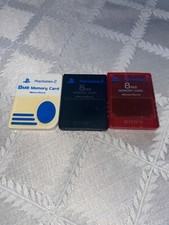 PLAYSTATION MEMORY CARDS SONY PLAYSTATION 2 MAGIC GATE 8 MB Lot 3