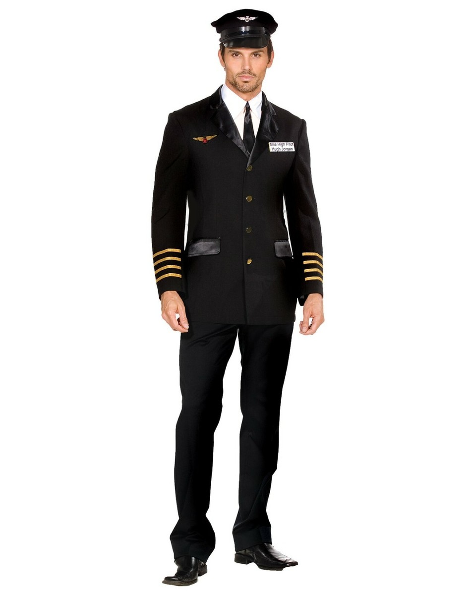 Dreamgirl Mile High Airplane Pilot Hugh Jorgan Adult Mens