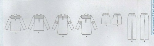 Butterick Sewing Pattern 6531 Nightshirts and Pyjamas for All the Family, New - Picture 9 of 12