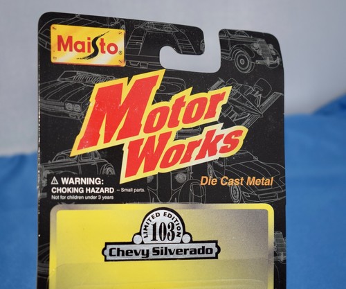 Maisto Motor Works Black Silverado 1500 1:64 Diecast Truck #15001 NEW ~ T2 - Picture 4 of 5