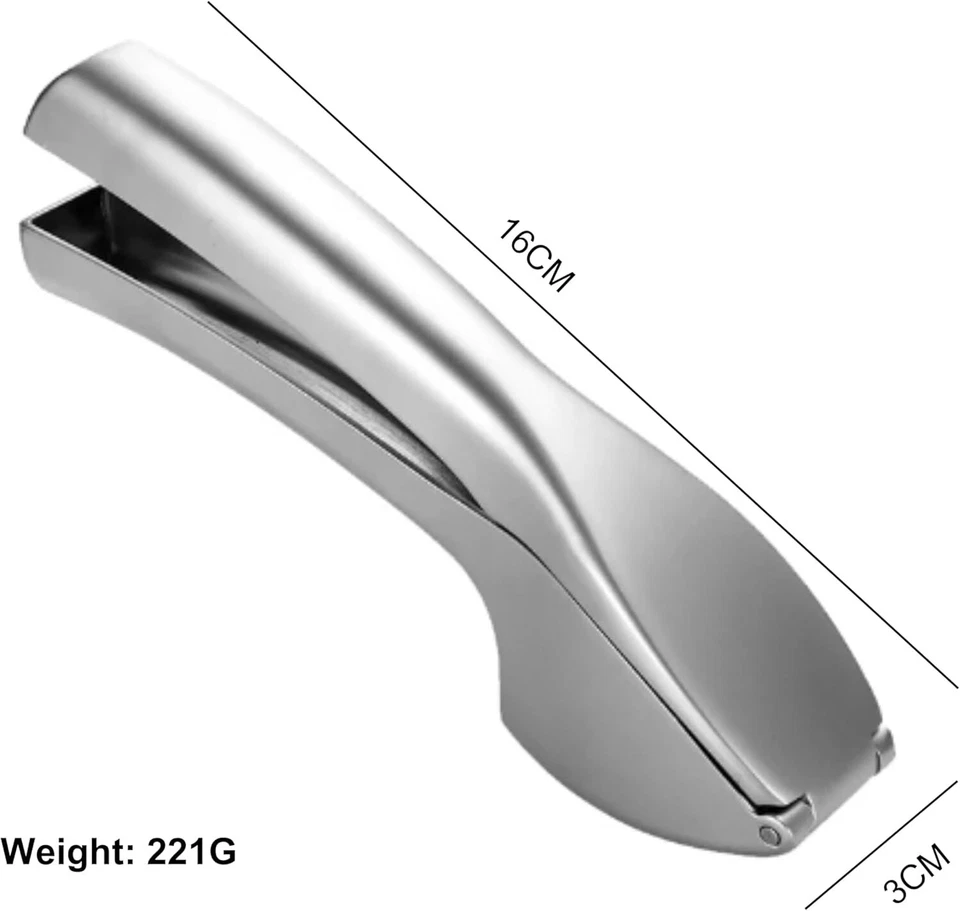 Marshland Premium Garlic Press – Heavy Duty, Easy to Clean, No Peel Needed - Image 2 of 4