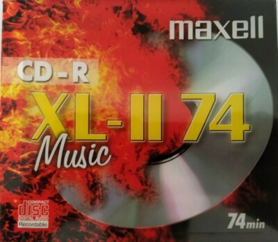 Maxell CD-R74 XL-II 74 Musik Audio 74 Min. CD-R leere beschreibbare Disc NEU VERSIEGELT