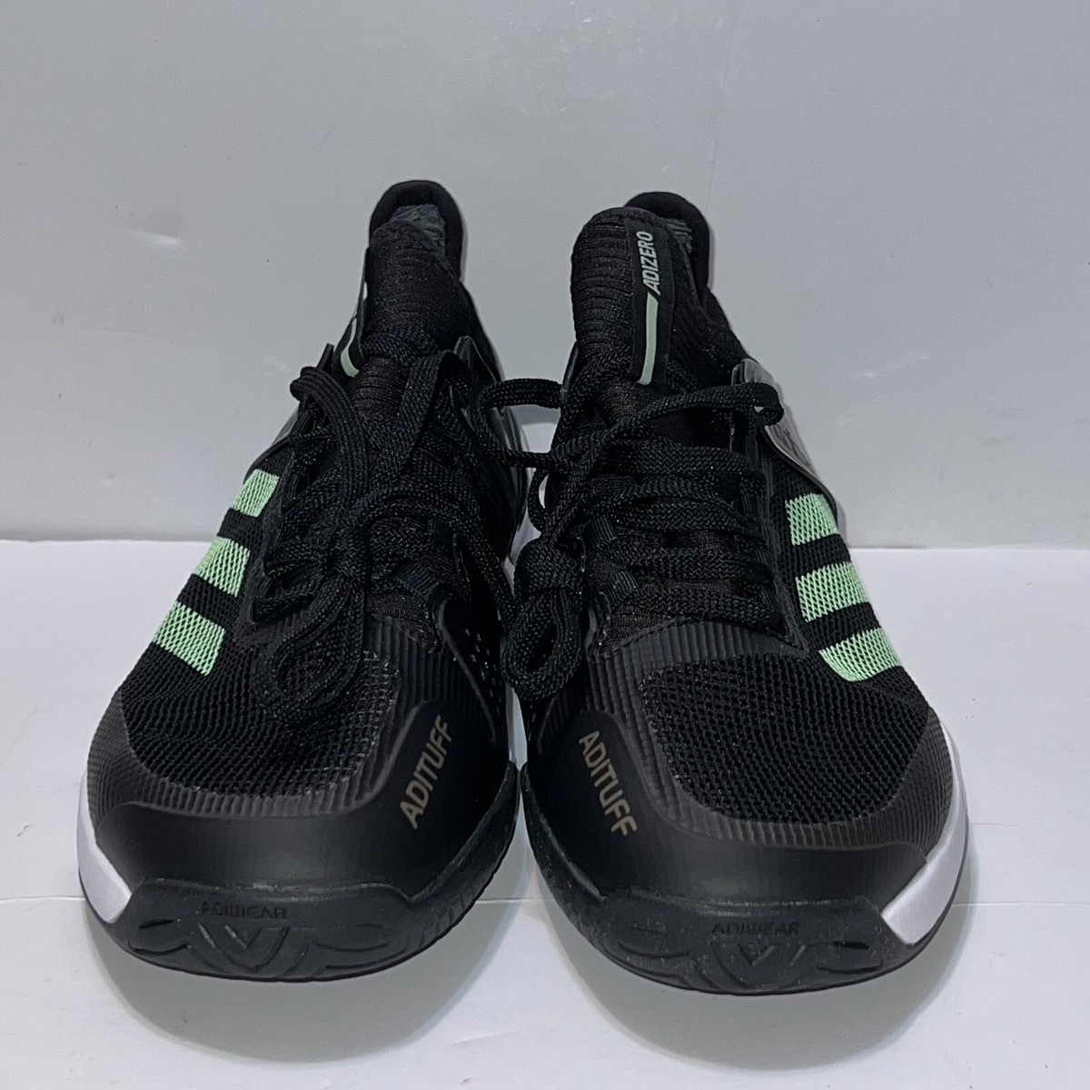 NEW Adidas Adizero Ubersonic 2 Men's Size 7 Black Glow Green Tennis Shoes EG2596