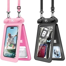 Waterproof Pouch 2 Pack Cell Waterproof Pouch Double Space Cell Dry Bags Supp...