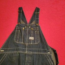 Big Smith Mens Bib Overall Size 38X34 Dark Blue USA Fine Condition SEE PHOTOS